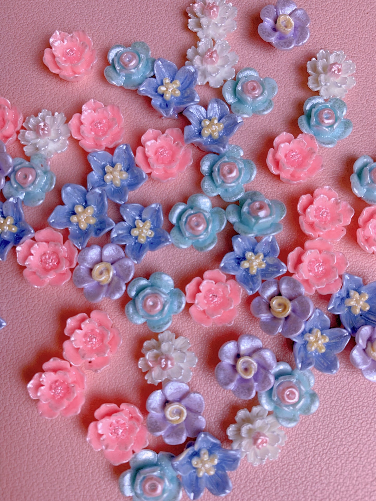 【CM04】Colorful Rose - Women's Nails Charms DIY Charms (Mixed)