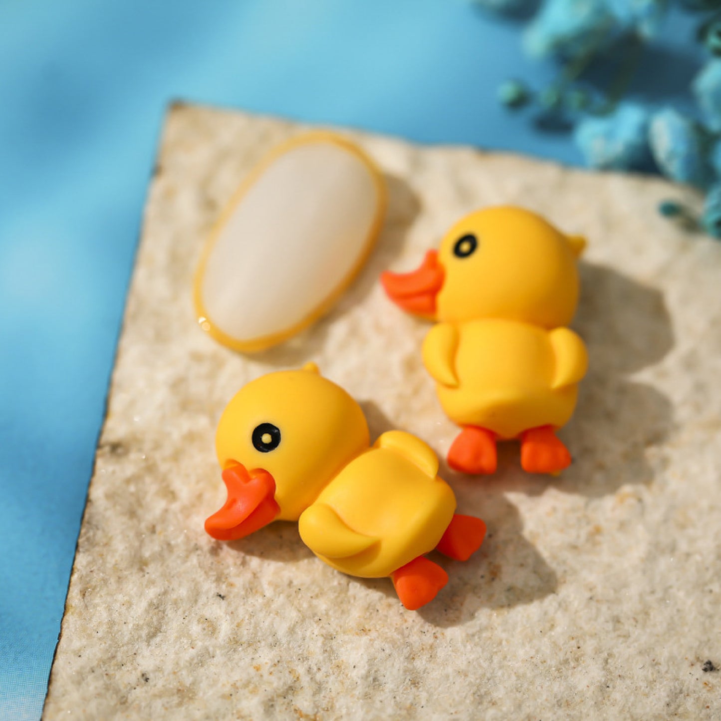 【C02】Sleeping Little Yellow Duck - Women's Nails Charms DIY Charms