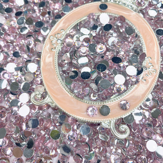 【SD01 】Flat Bottom Drill Pink- Women's Nails Charms Fashion Nail Accessory DIY Charms