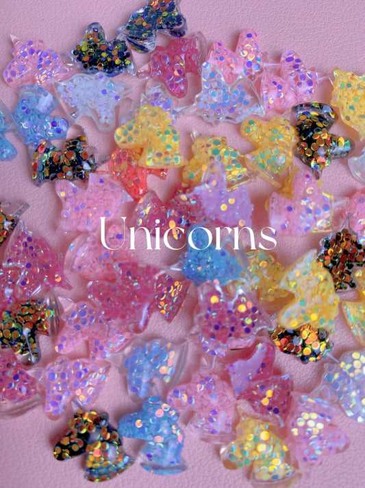 【CM01】Colorful Unicorn - Women's Nails Charms DIY Charms (Mixed)