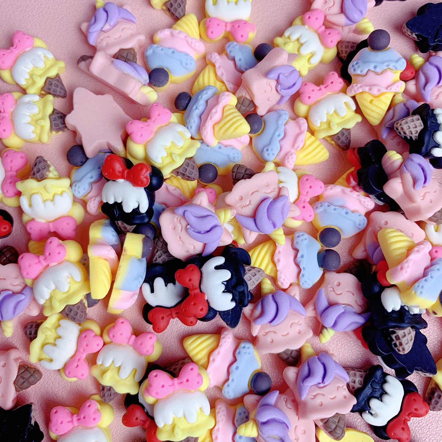 【CM02】Colorful Ice Cream - Women's Nails Charms DIY Charms (Mixed)